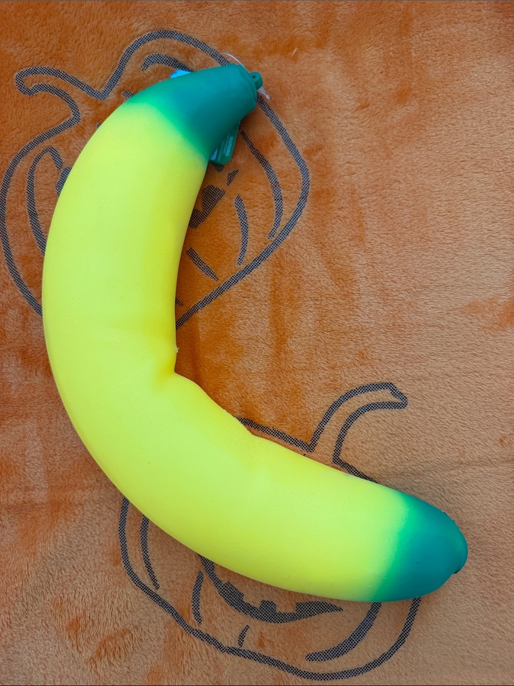 Yellow & Green Banana-Shaped Stress Relief Squishy
